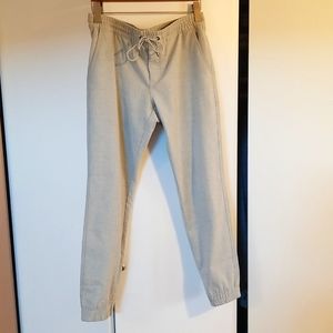 RW&Co size 30 light grey brushed dressy jogger pants